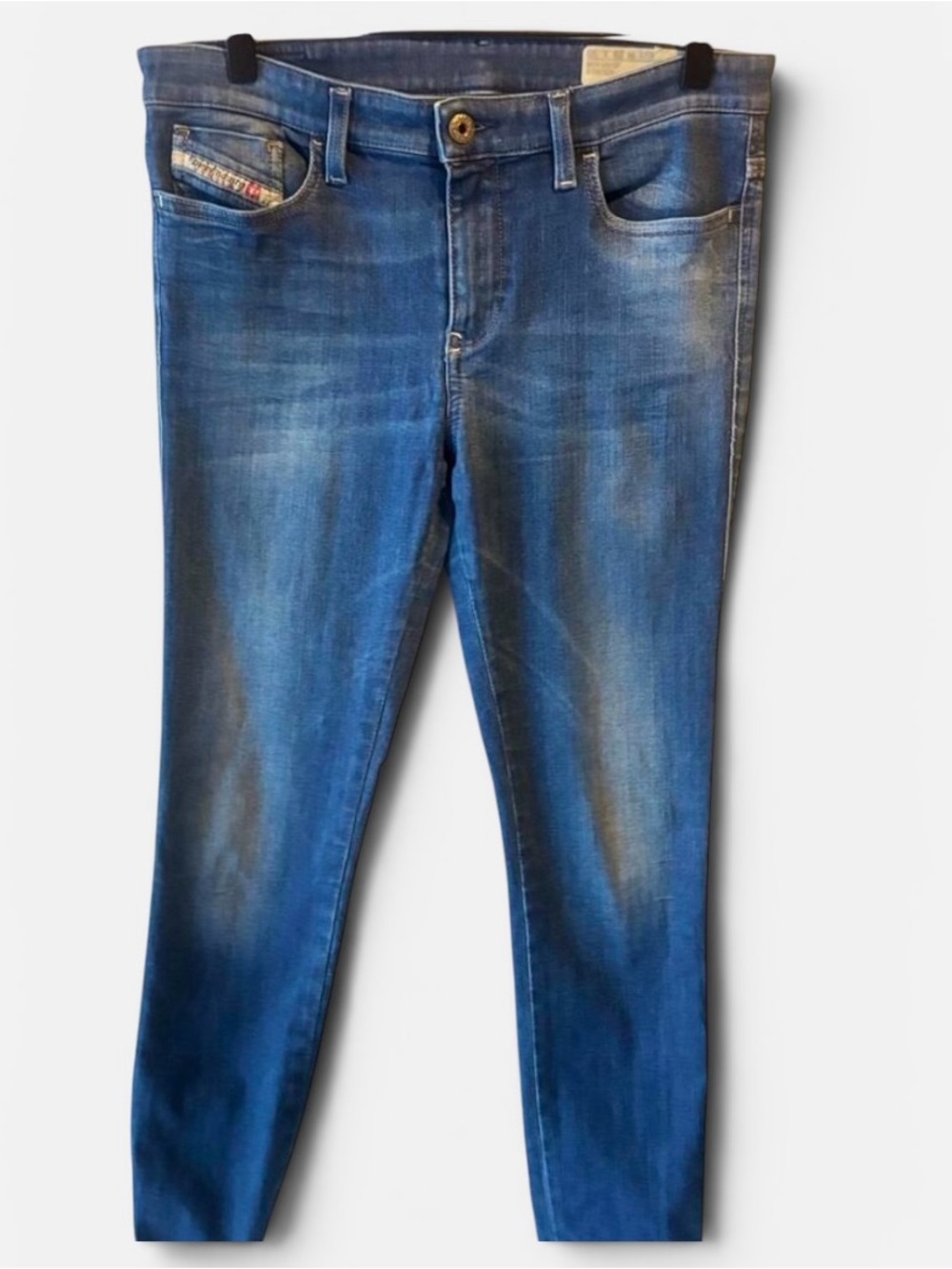 Diesel Blue Faded Slim Skinny Jeans